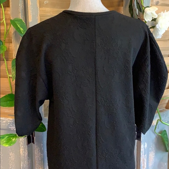 Zara Collection black bubble sleeve midi dress🦜 - Picture 2 of 11